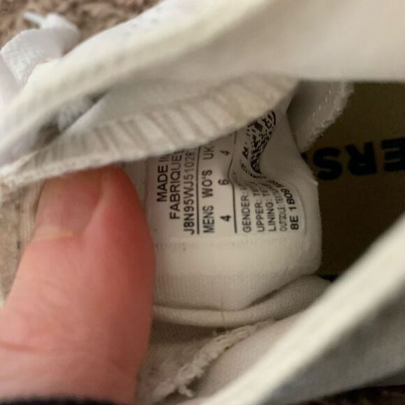 Converse Chuck All Star High Tops White W6 M 4 - Picture 7 of 7